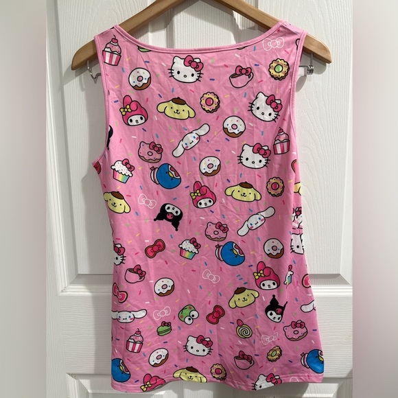 Hello Kitty Friends Pink Womens Tank Top - Picture 4 of 4